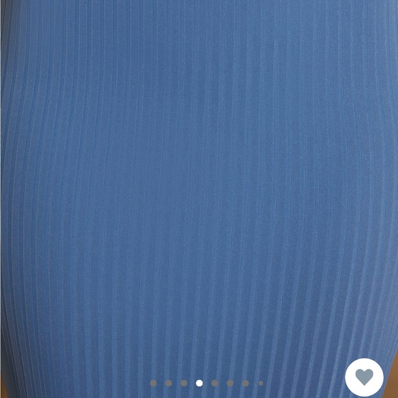 TAYAH ribbed mini bodycon fit dress in blue - Picture 6 of 7